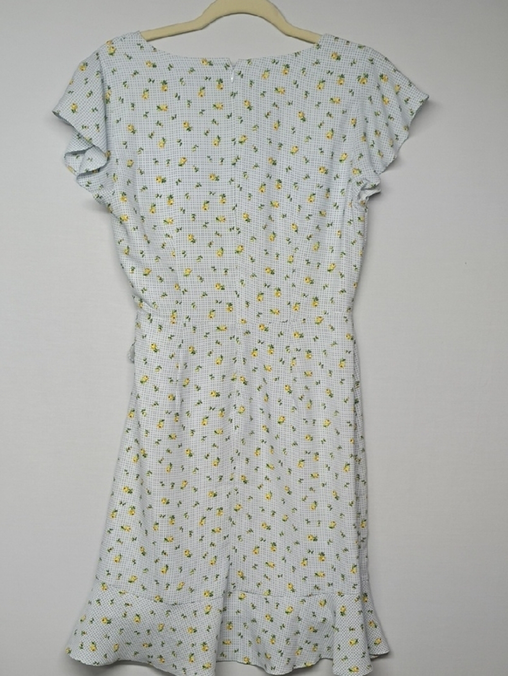 LOFT Floral Wrap-Style Midi Dress - Picture 9 of 9